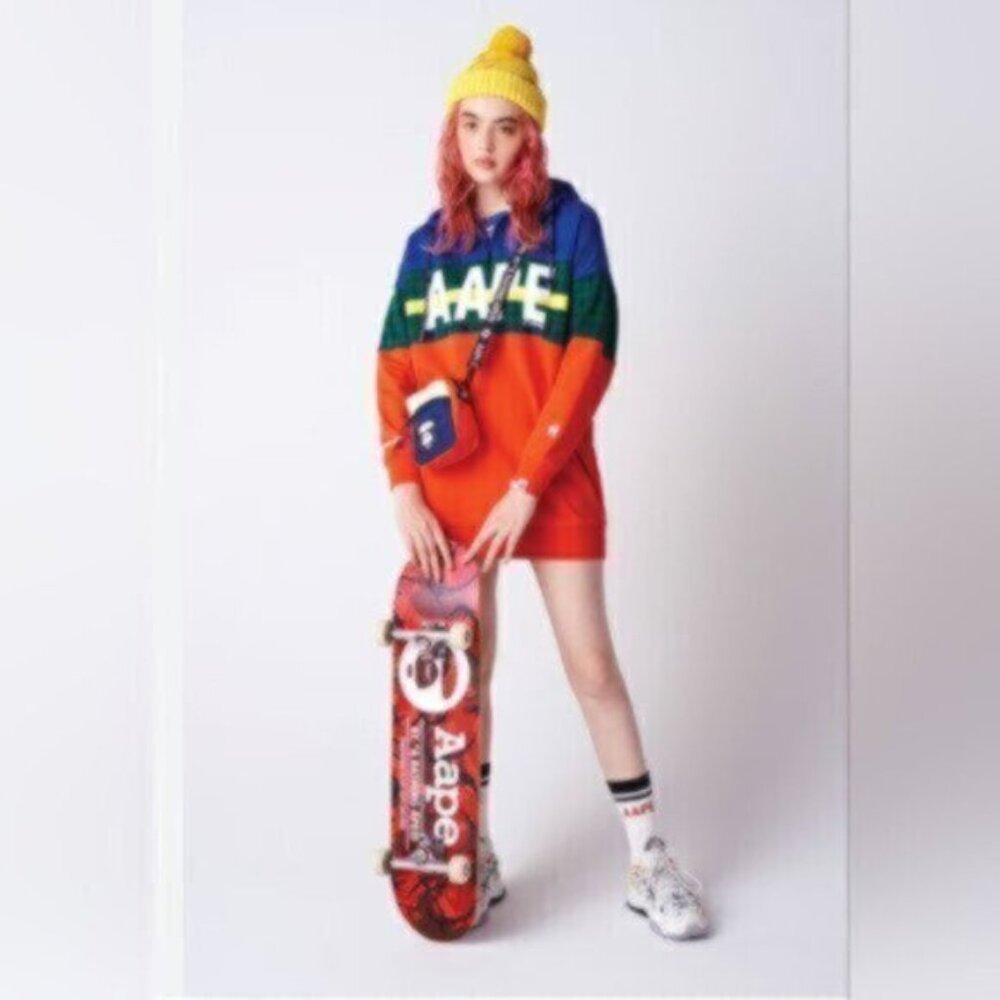 BAPE  - by A Bathing Ape Retro 90s inspired Hoodie Oversized Sz S - L NWT - Picture 9 of 10